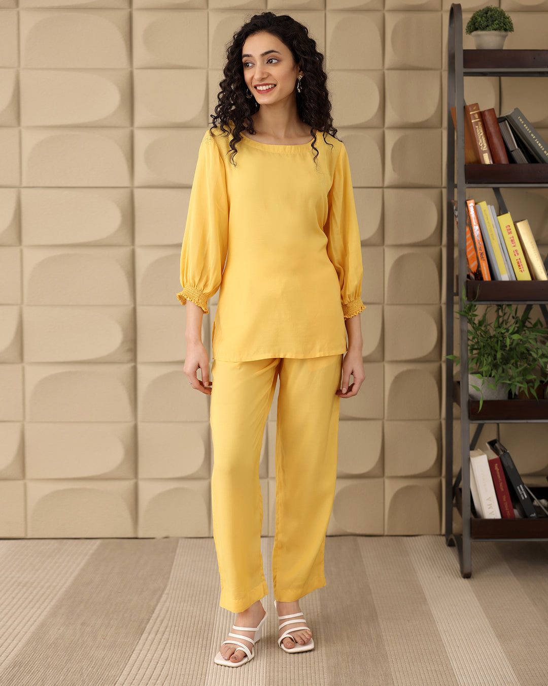 Yellow Tie-up Co-ord Set