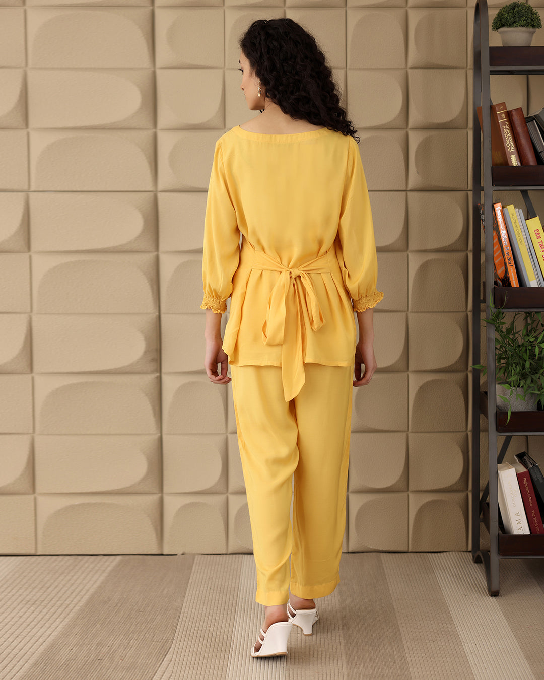 Yellow Tie-up Co-ord Set