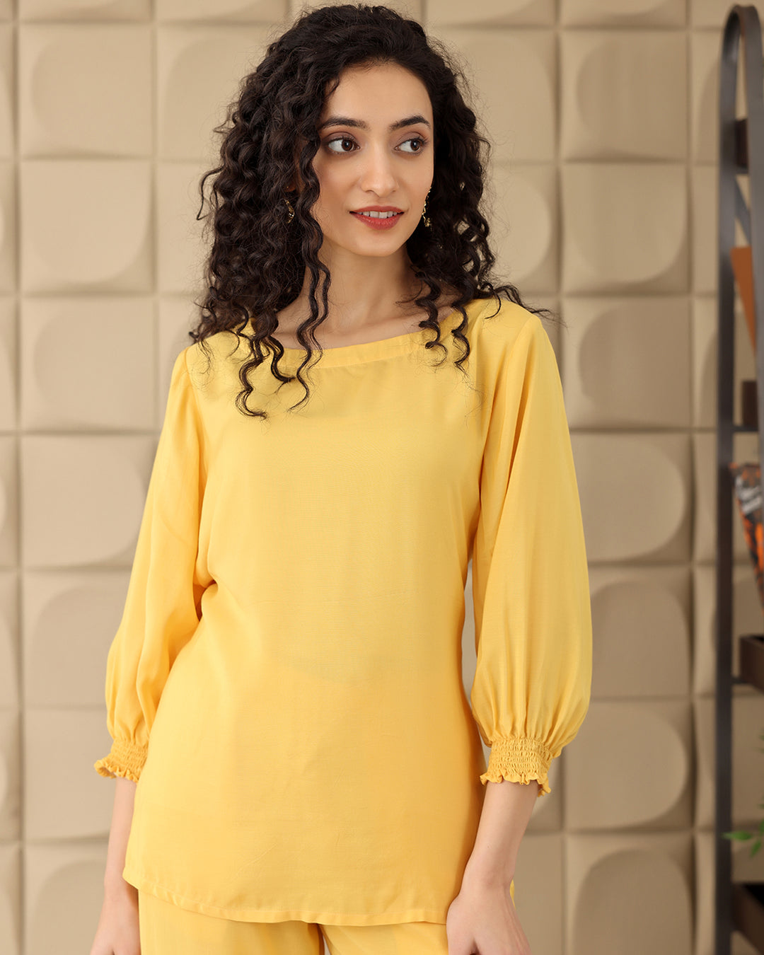 Yellow Tie-up Co-ord Set