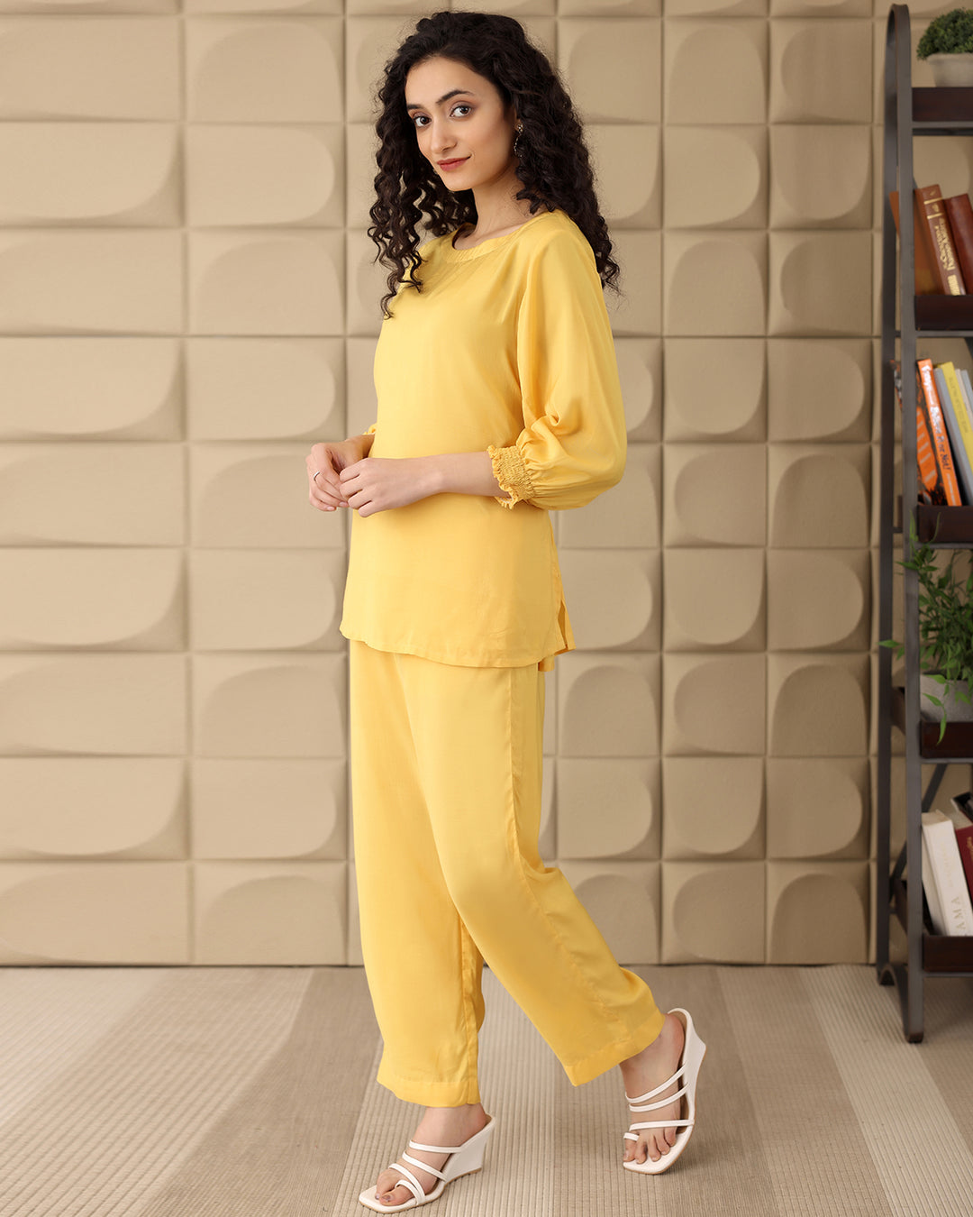 Yellow Tie-up Co-ord Set