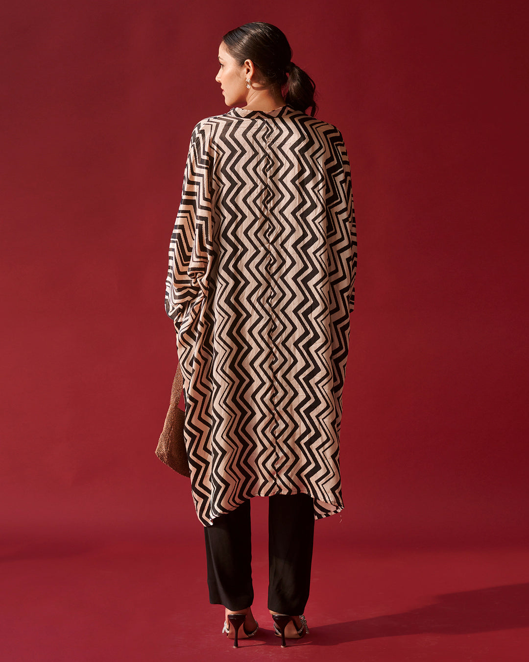 Ebony Chevron Tale Kaftan Set