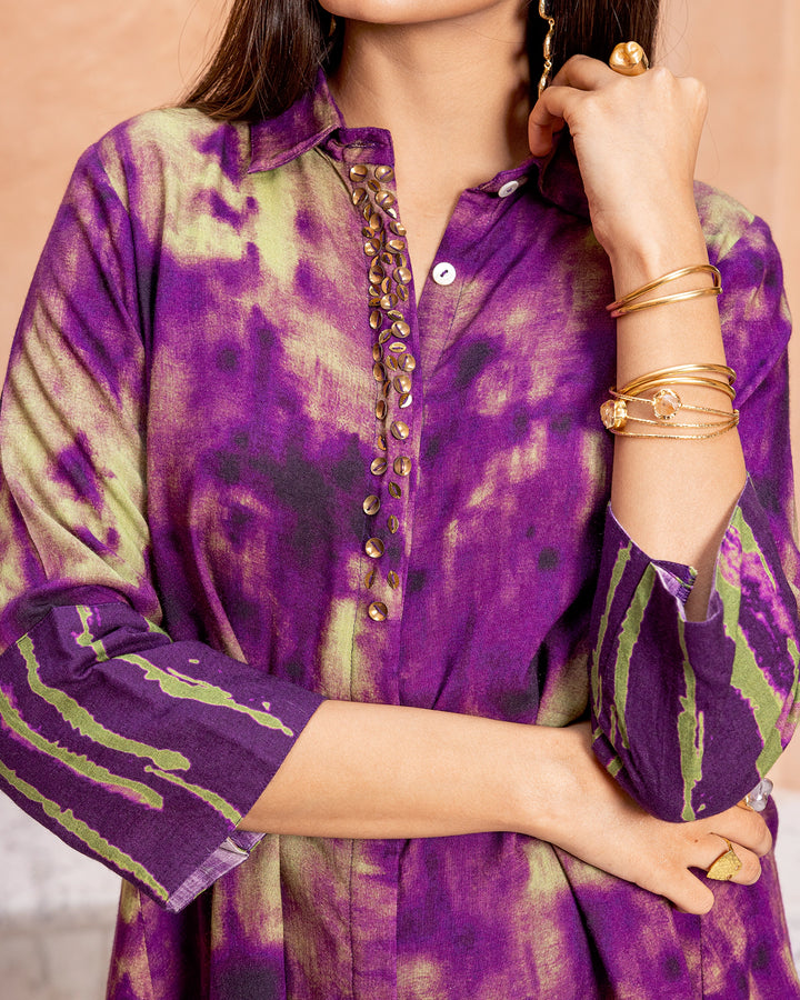 Purple Tie Dye Co-ord Set