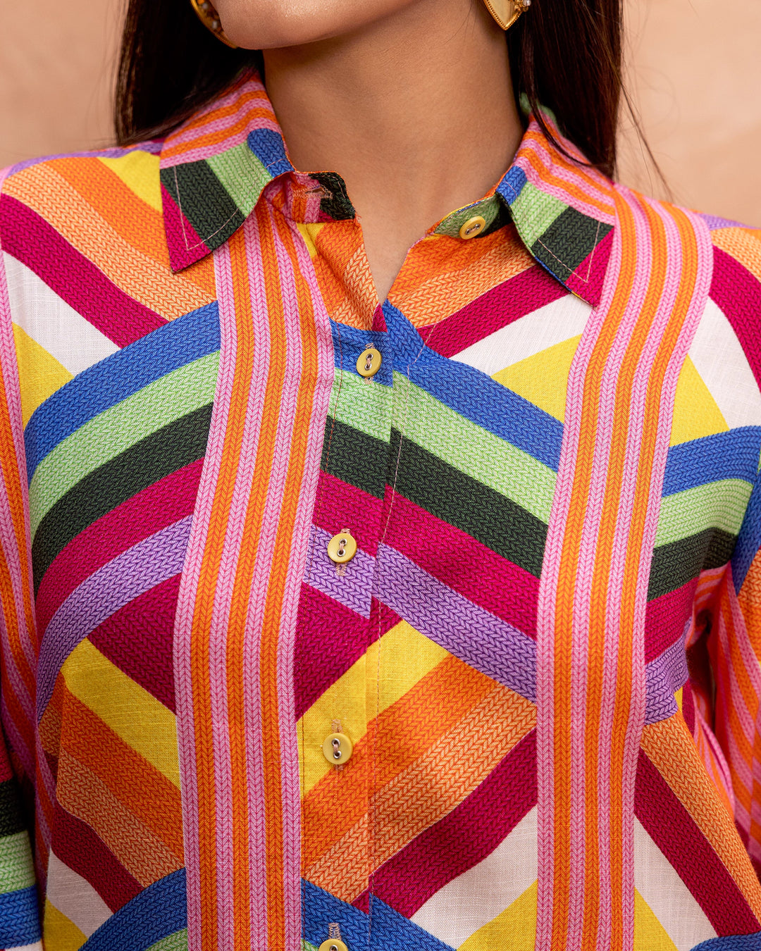 Multicolour Striped Co-ord Set