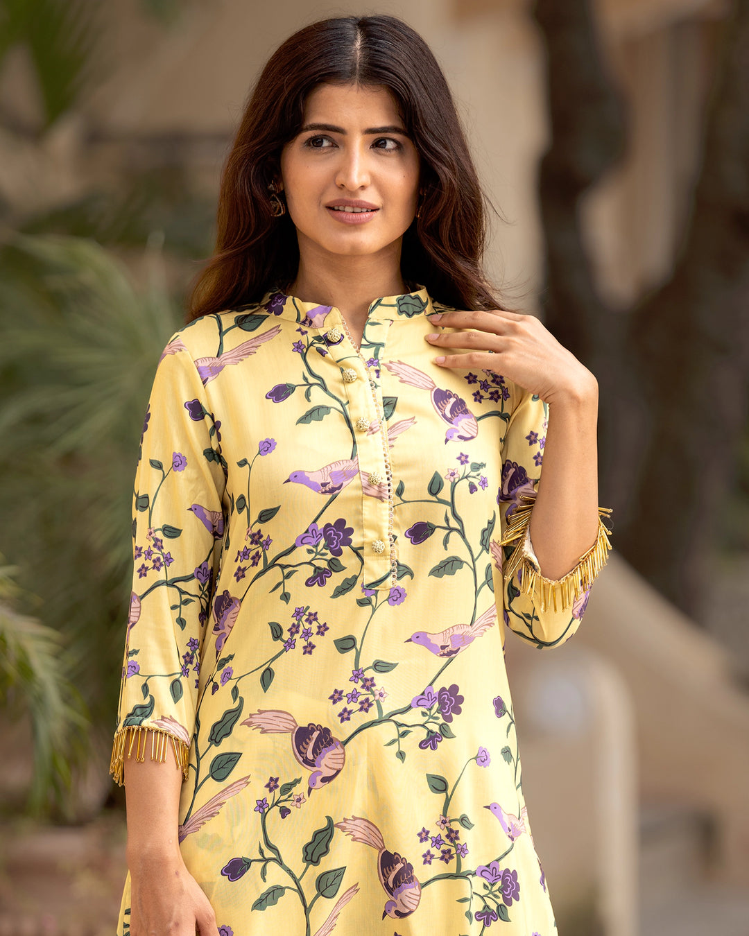 Sorbet Yellow Songbird Kurta Set