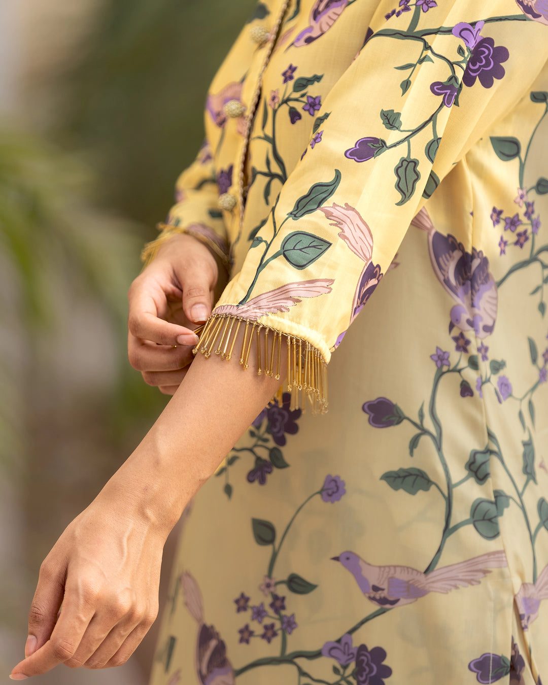 Sorbet Yellow Songbird Kurta Set