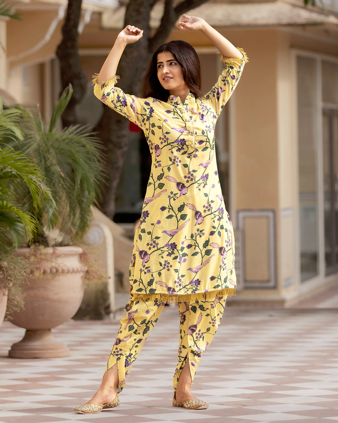 Sorbet Yellow Songbird Kurta Set