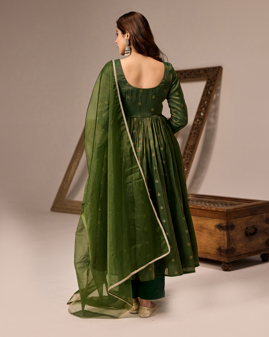 Deep Green Anarkali Suit
