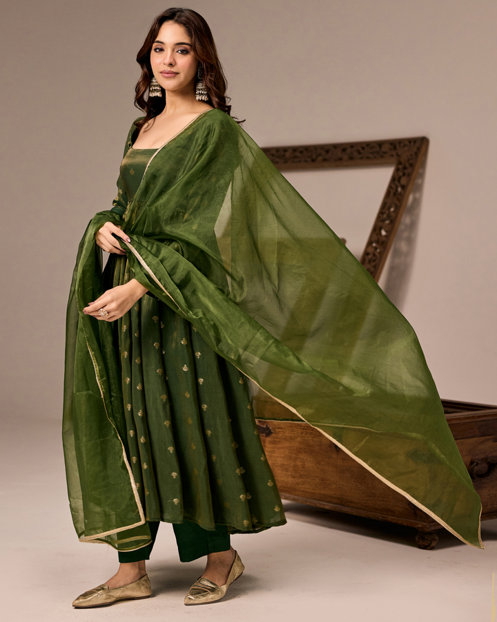 Deep Green Anarkali Suit