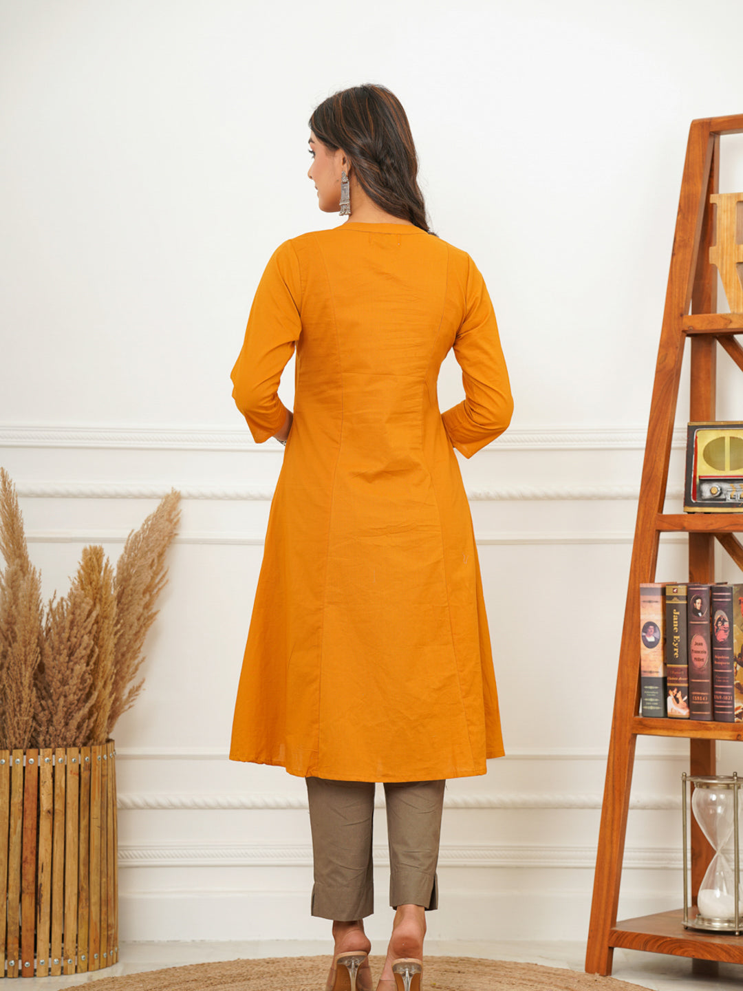 Light Brown A Line Kurti