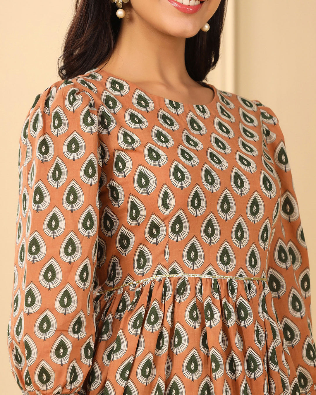 Paisley Block Kurta Set