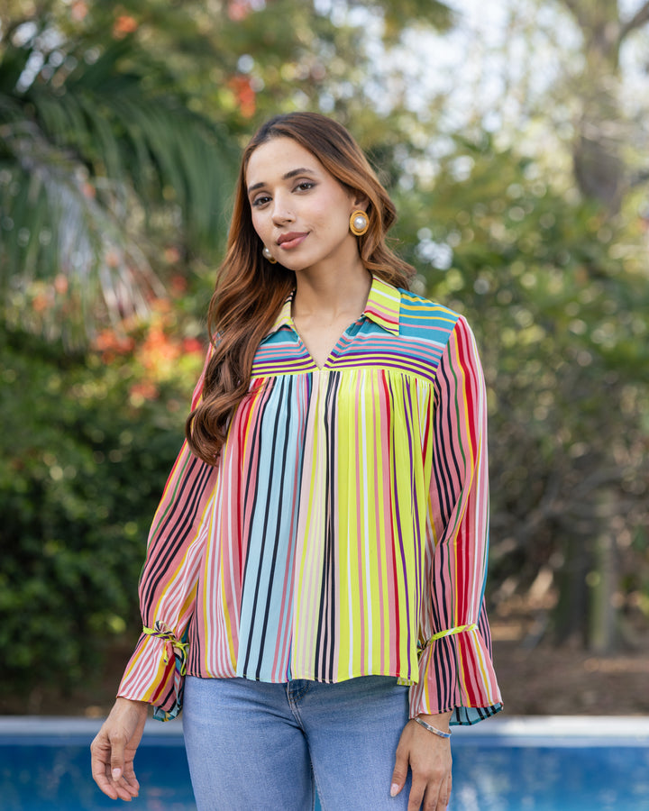 Multicolour Striped Top