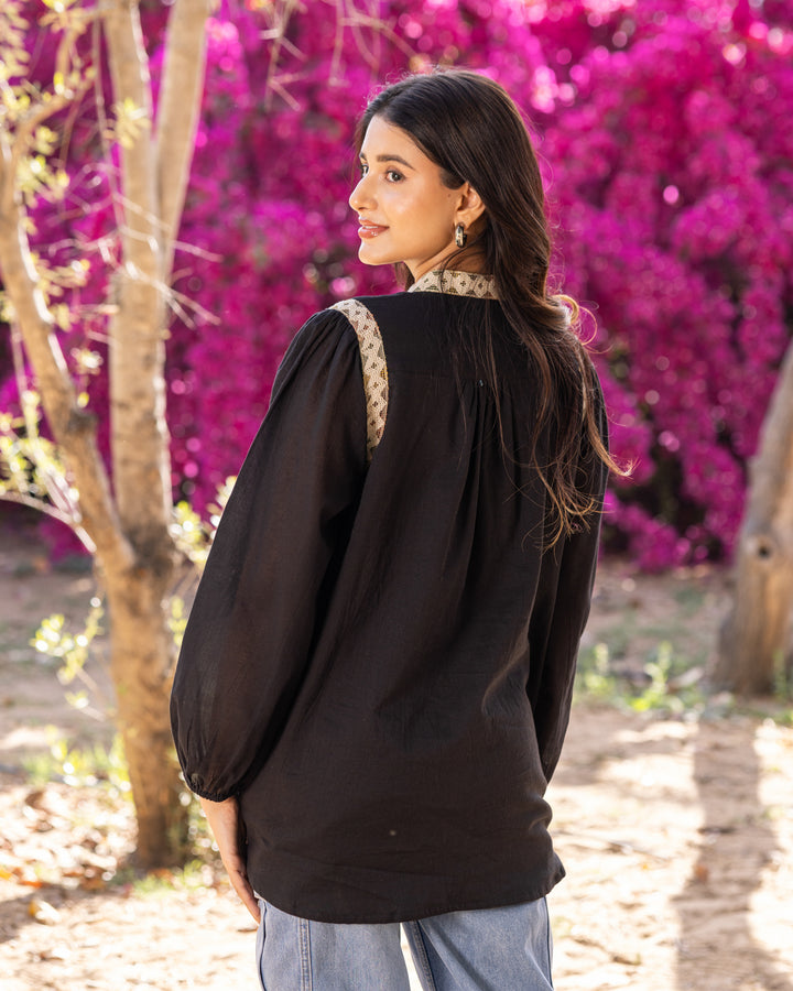 Black Love Lace Top