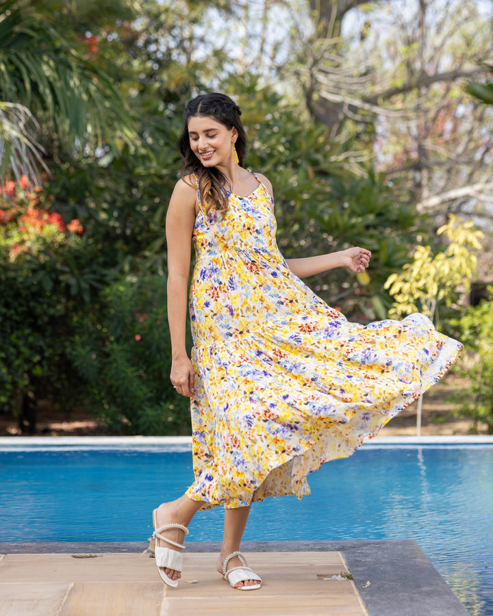 Buttercup Yellow Blossom Dress