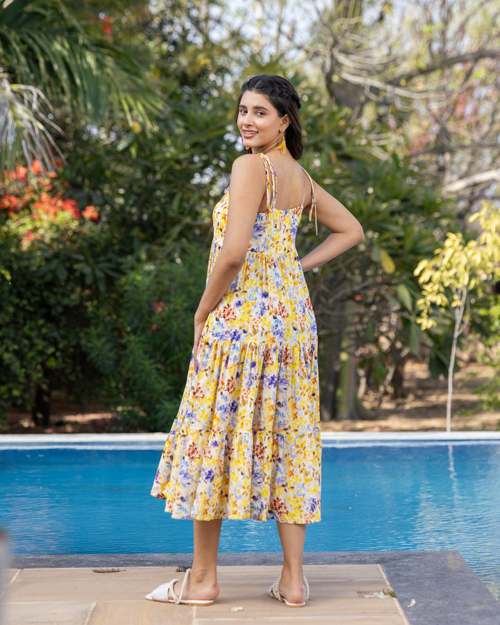 Buttercup Yellow Blossom Dress