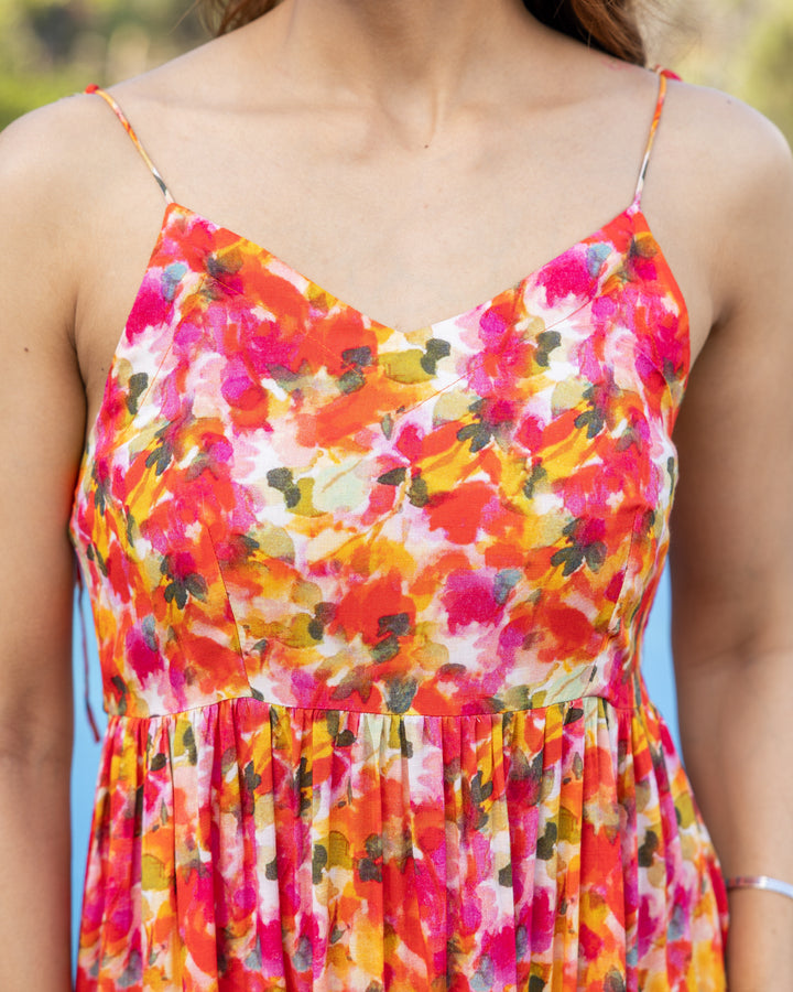 Coral Pink Blossom Dress