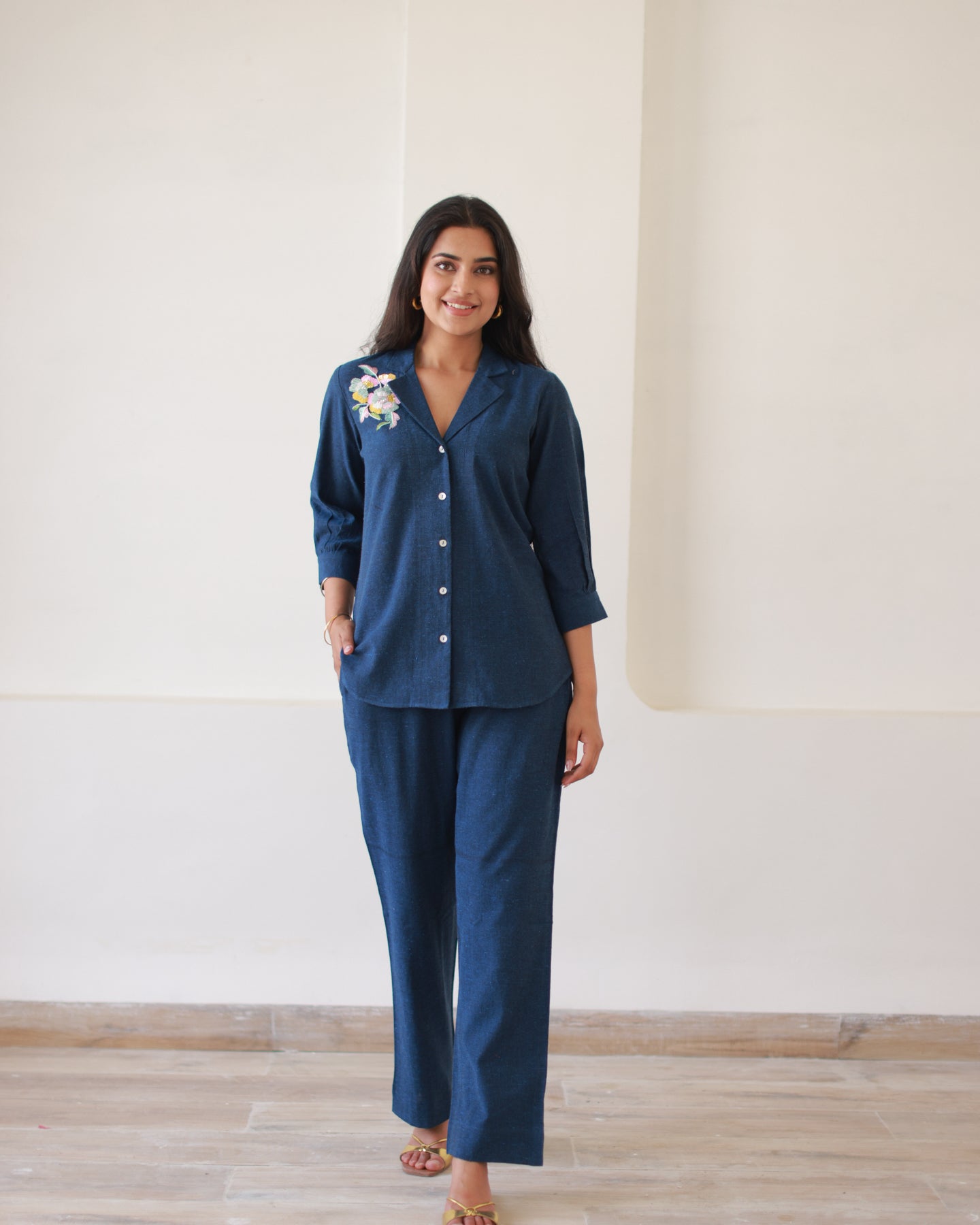 Esmee Supima Cotton Light Blue Co-ord Set
