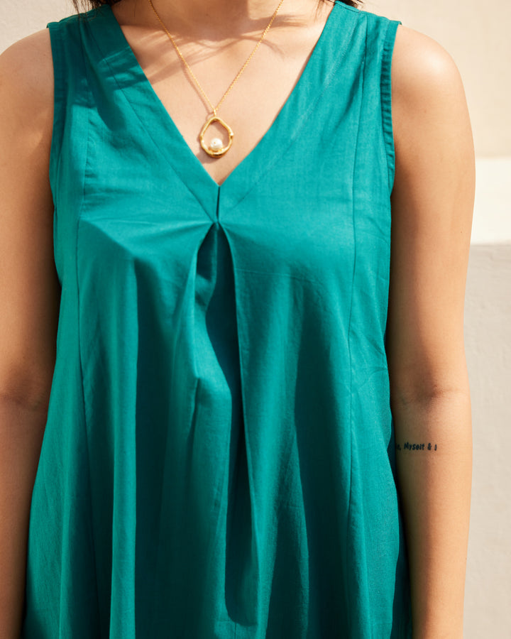 Green Basic Kurta Set