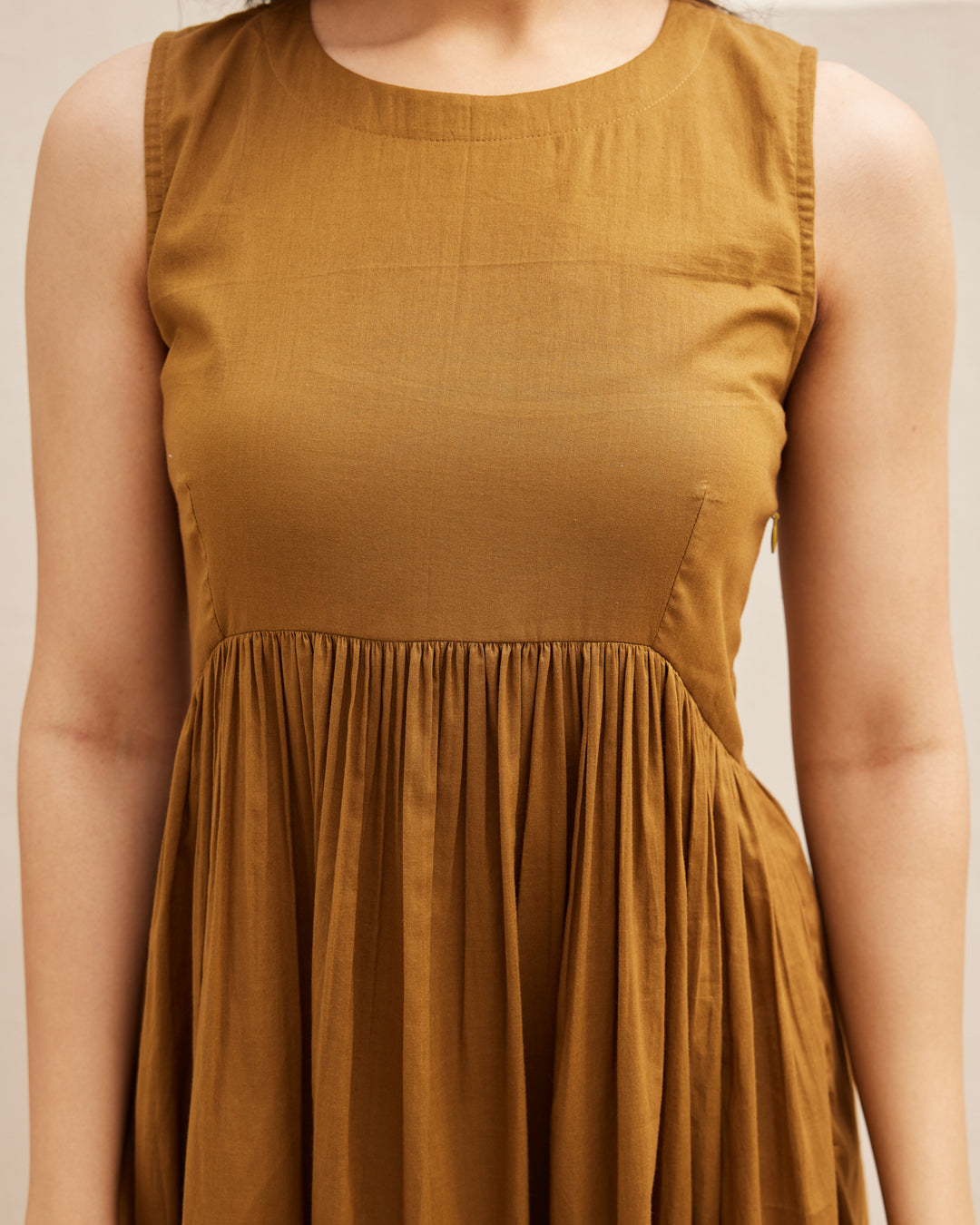 Brown Tiered Maxi Dress