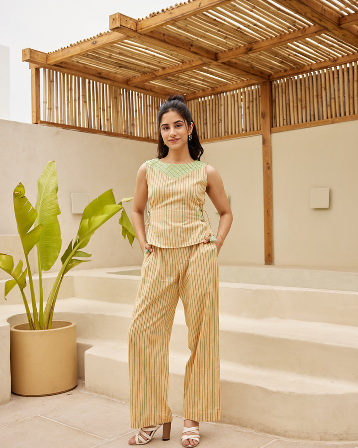 Yellow Stripes Co-Ord Set