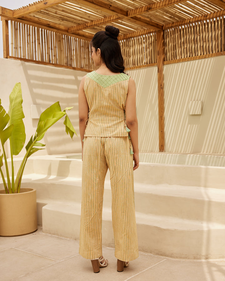Yellow Stripes Co-Ord Set