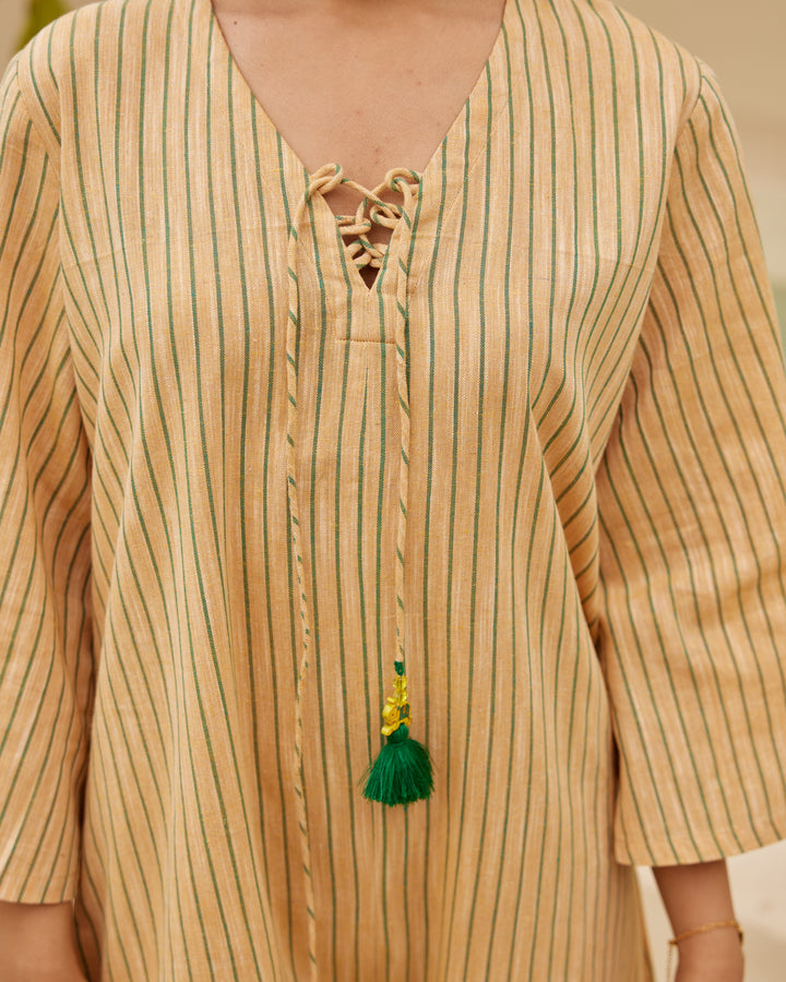 Yellow Pinstripe Playsuit