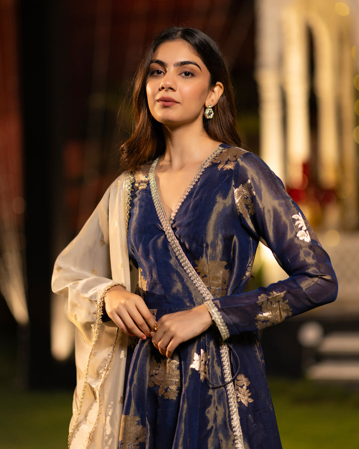 Royal Bloom Organza Suit Set