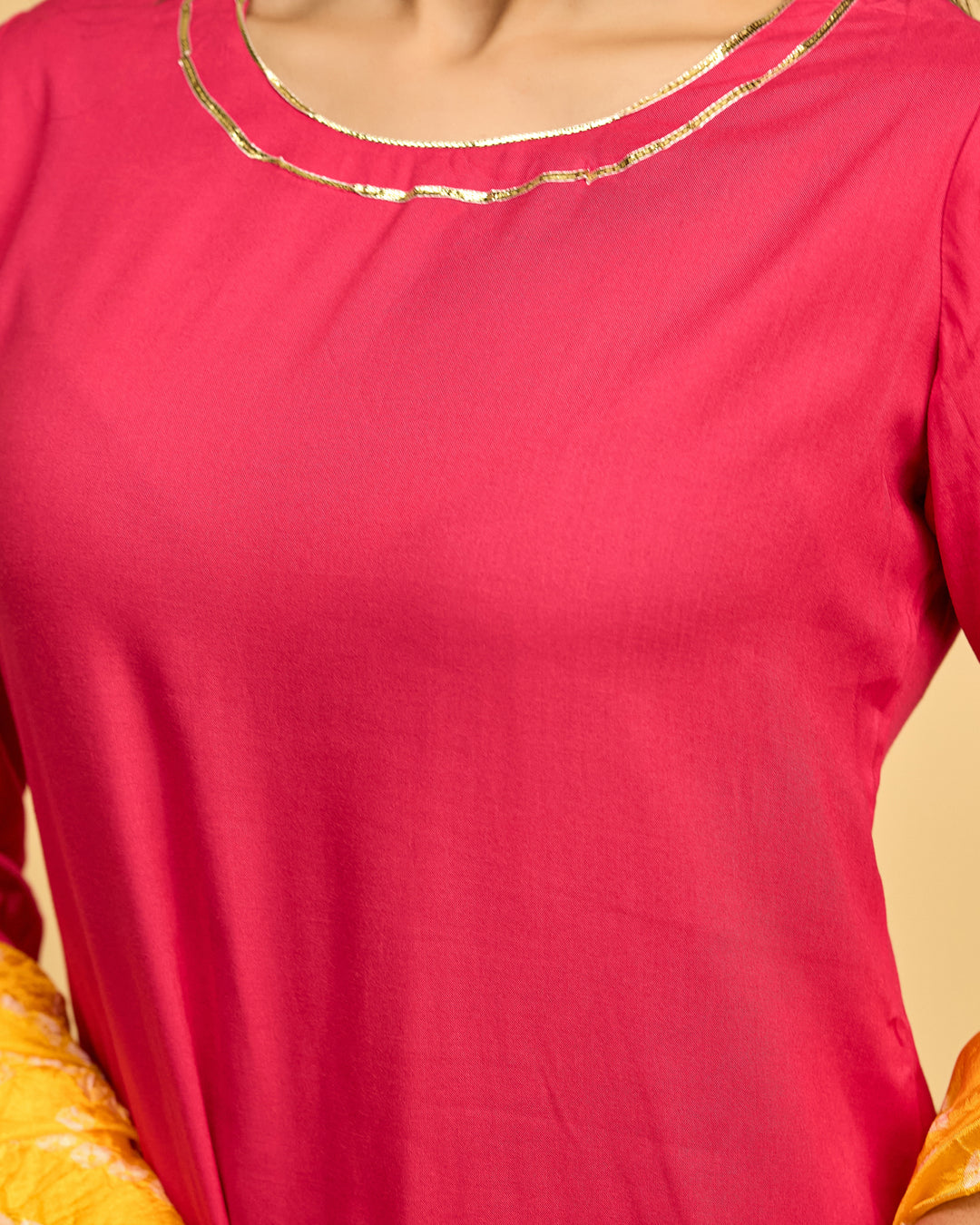 Pink Rayon Suit Set