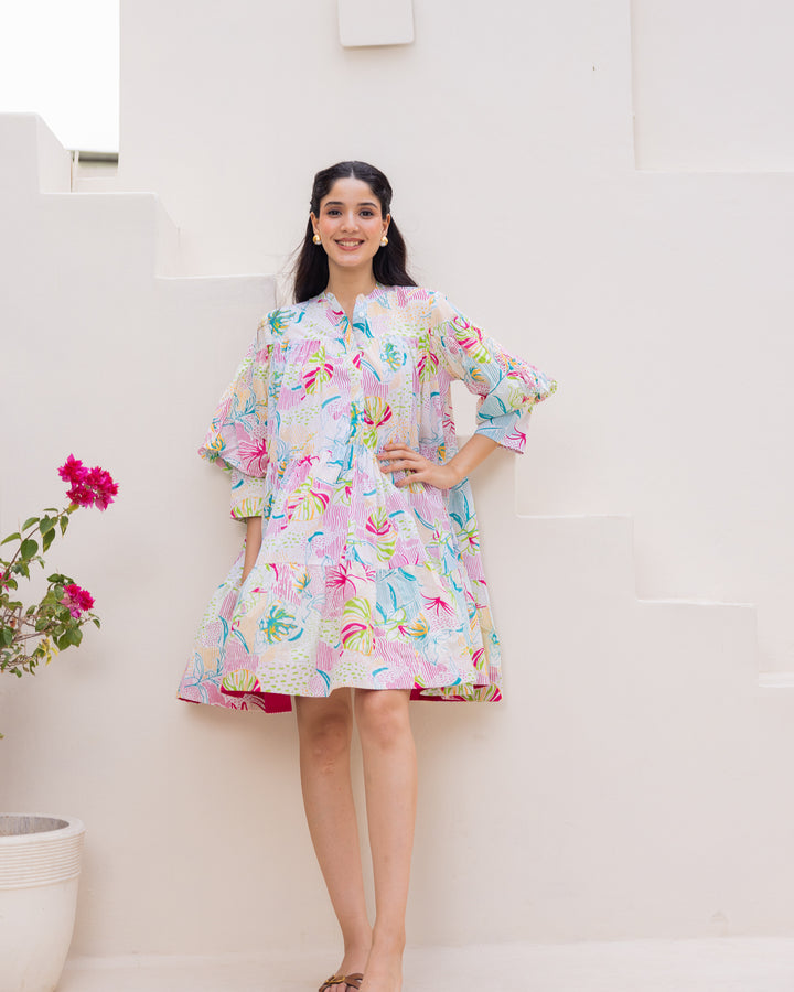 Summer White Tiered Dress