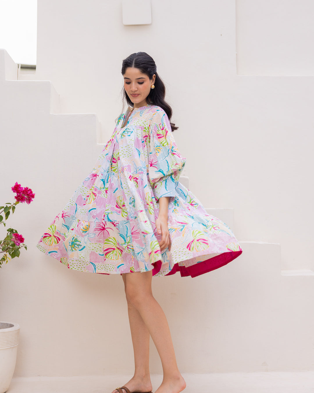 Summer White Tiered Dress