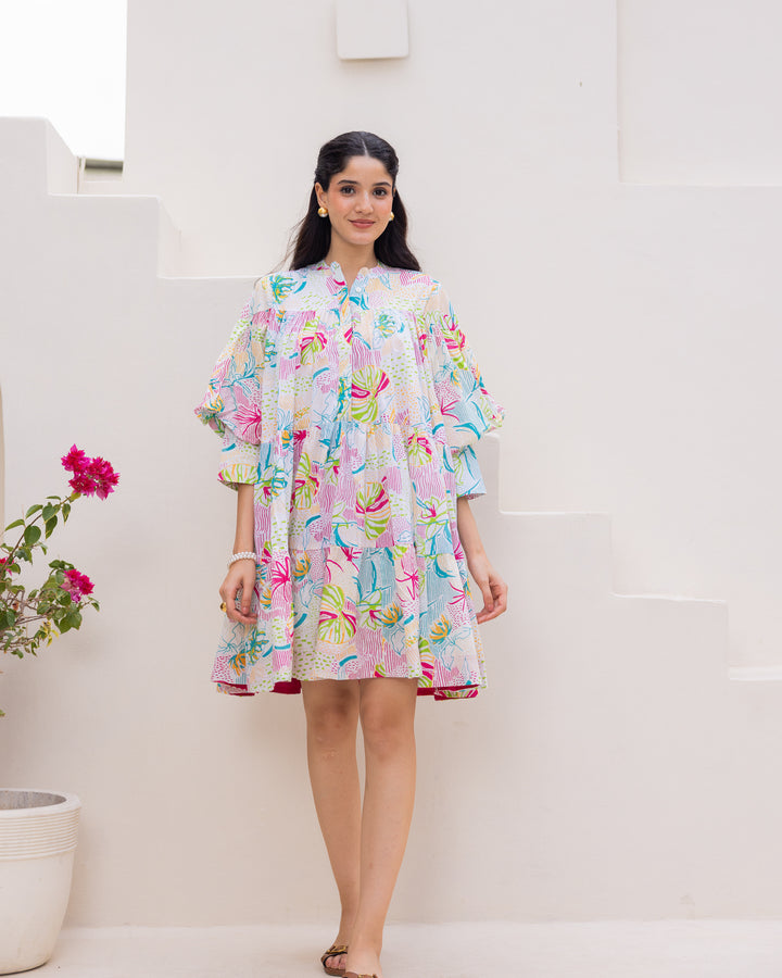 Summer White Tiered Dress