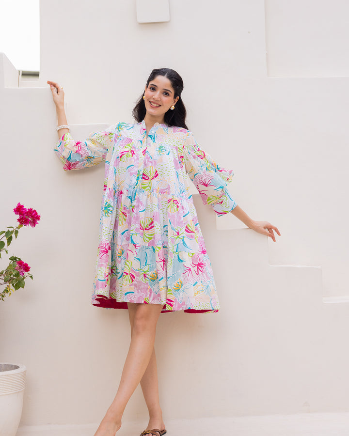 Summer White Tiered Dress