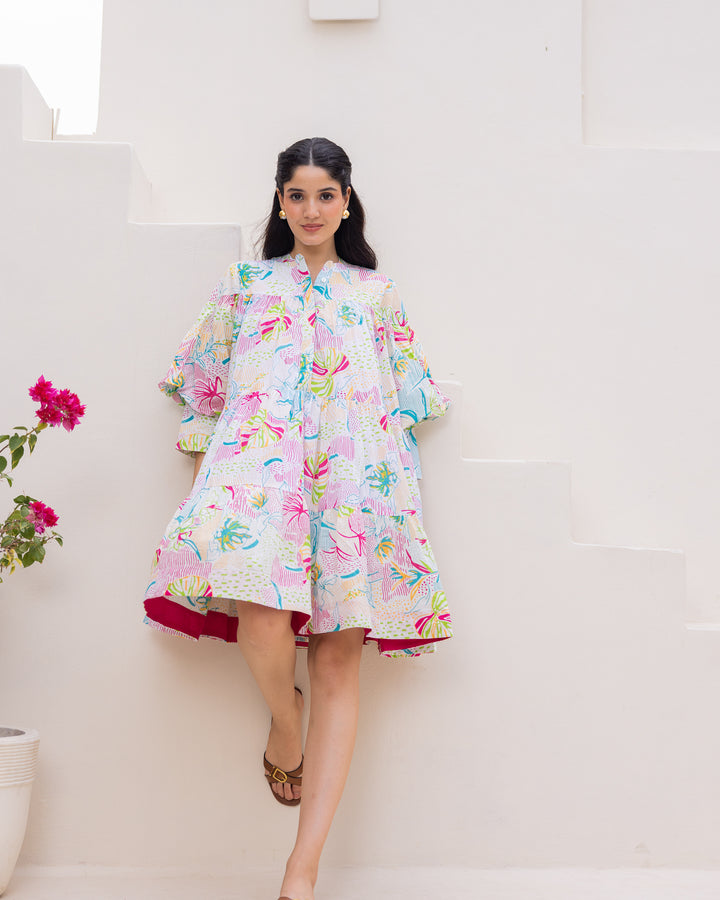 Summer White Tiered Dress