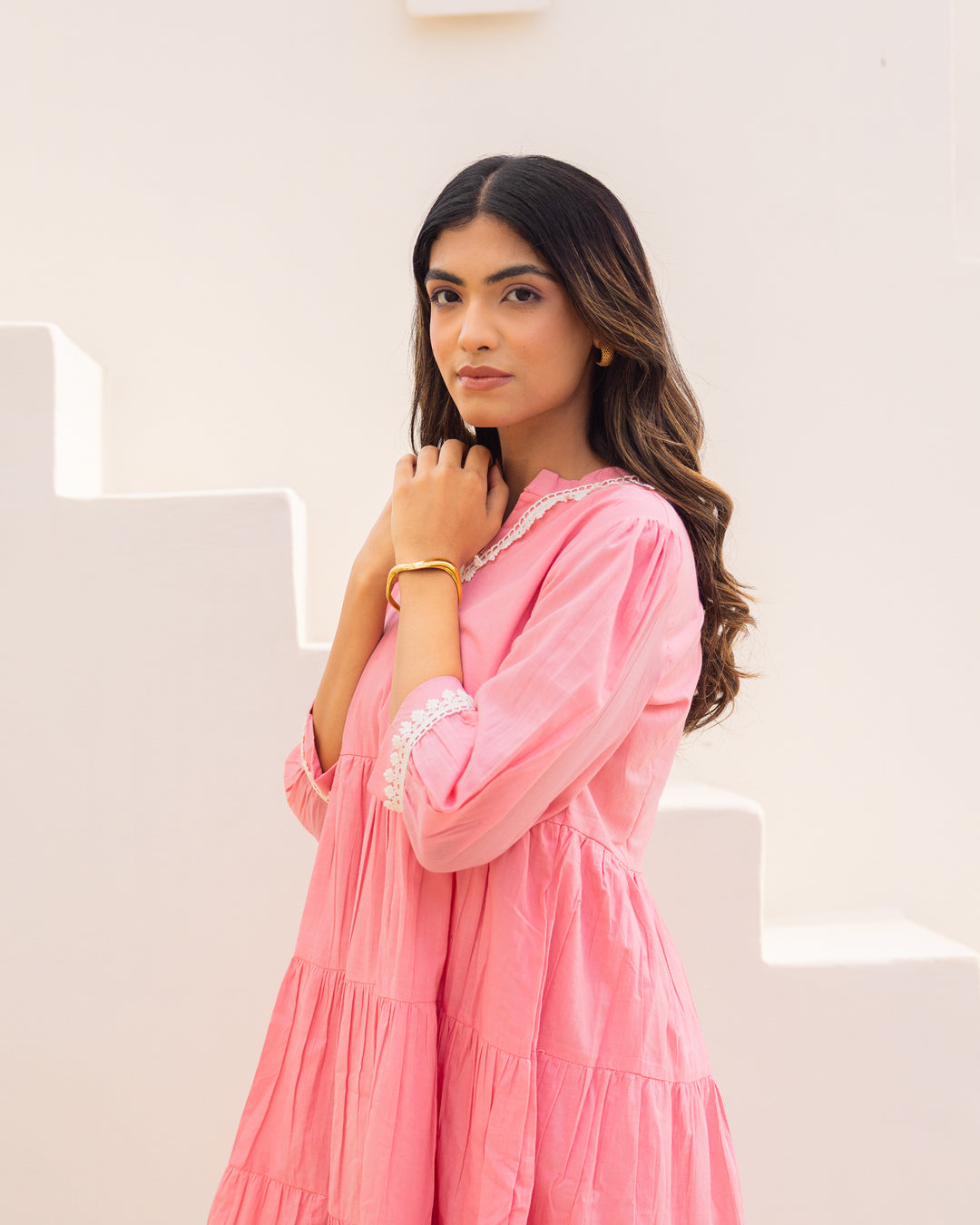 Light Pink Mulmul Dress