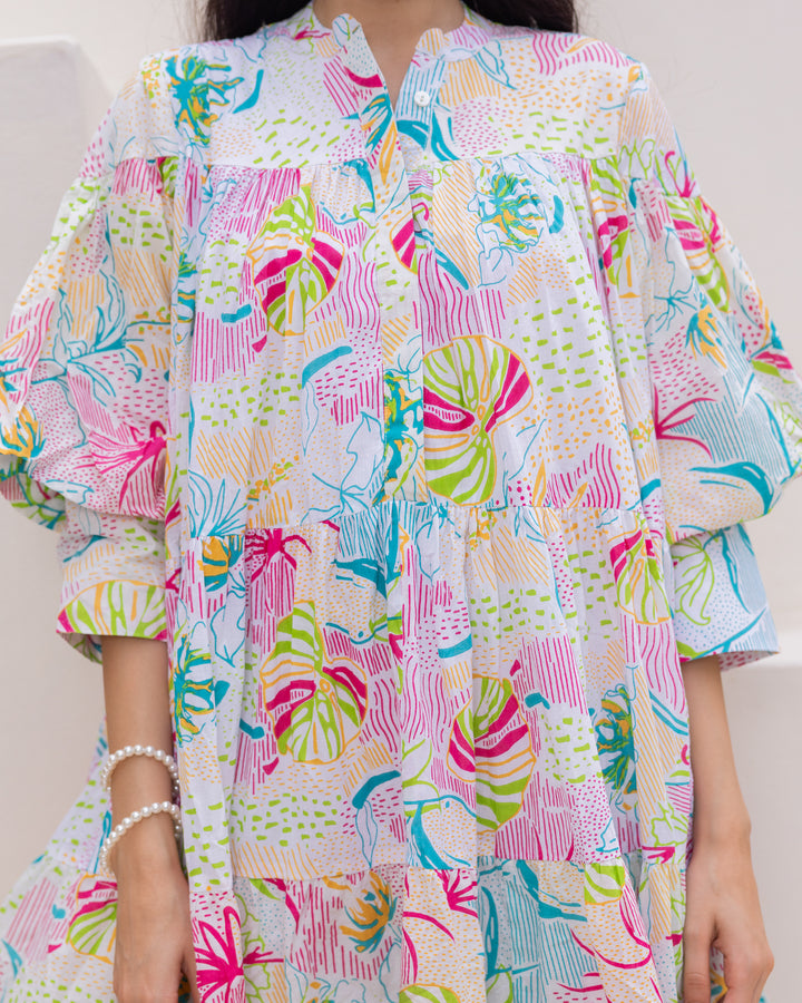 Summer White Tiered Dress