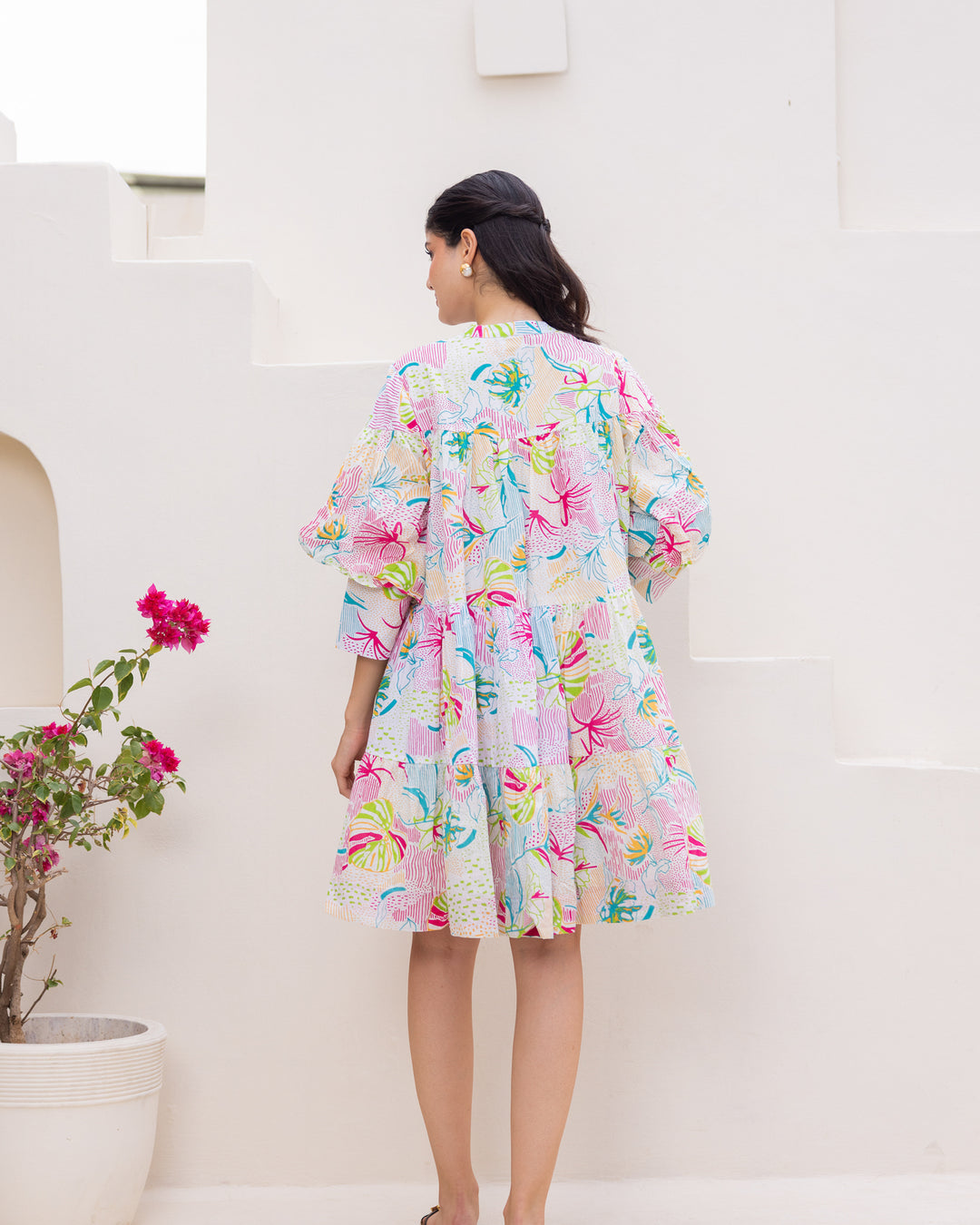 Summer White Tiered Dress