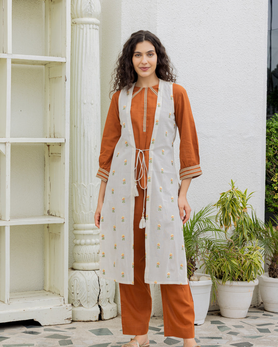 Brown Co-ord with Jacket