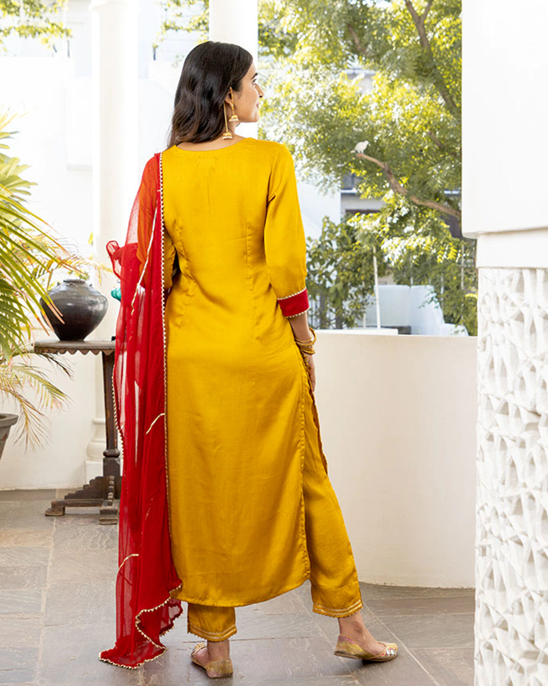 Sara Mustard Suit Set