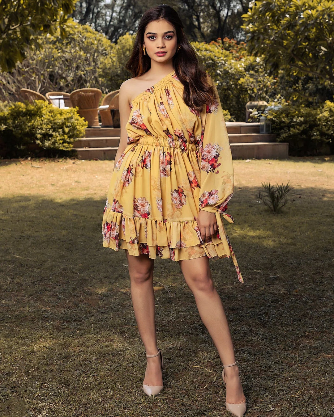 Yellow Floral Dress