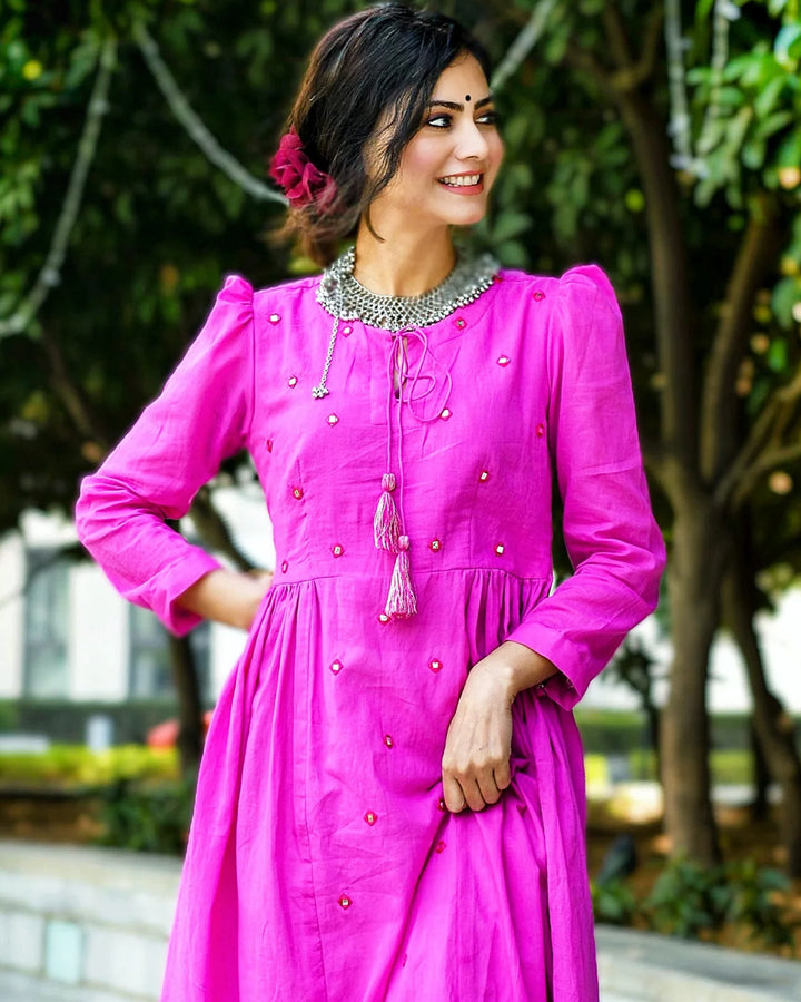 Pink Sheesha Home Kurta Set