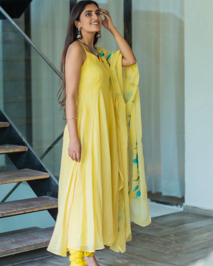 Yellow Doria Suit Set