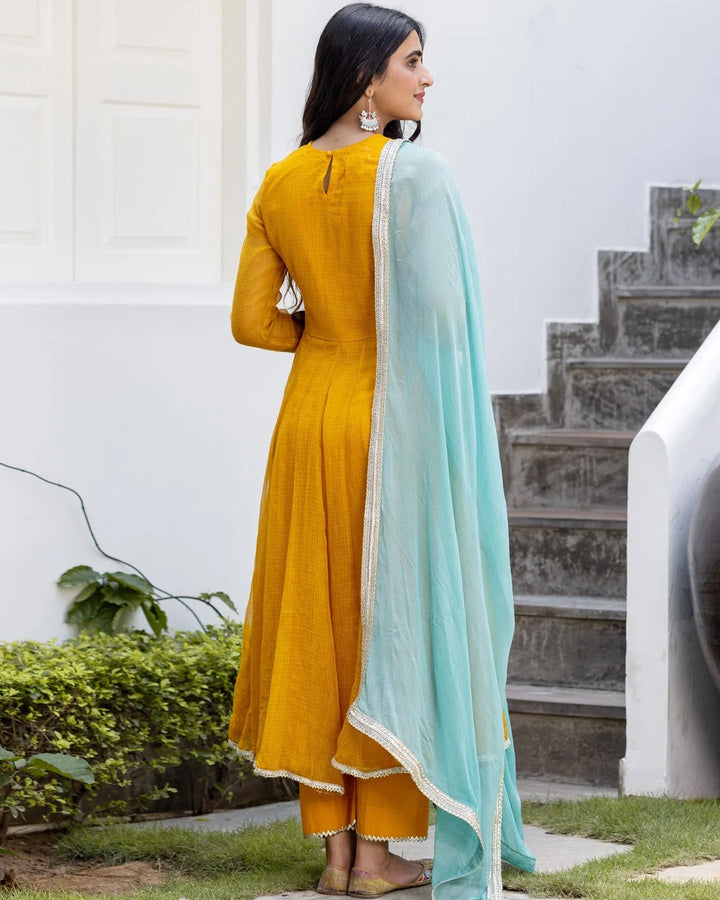 Shefali Kota Doria Suit Set