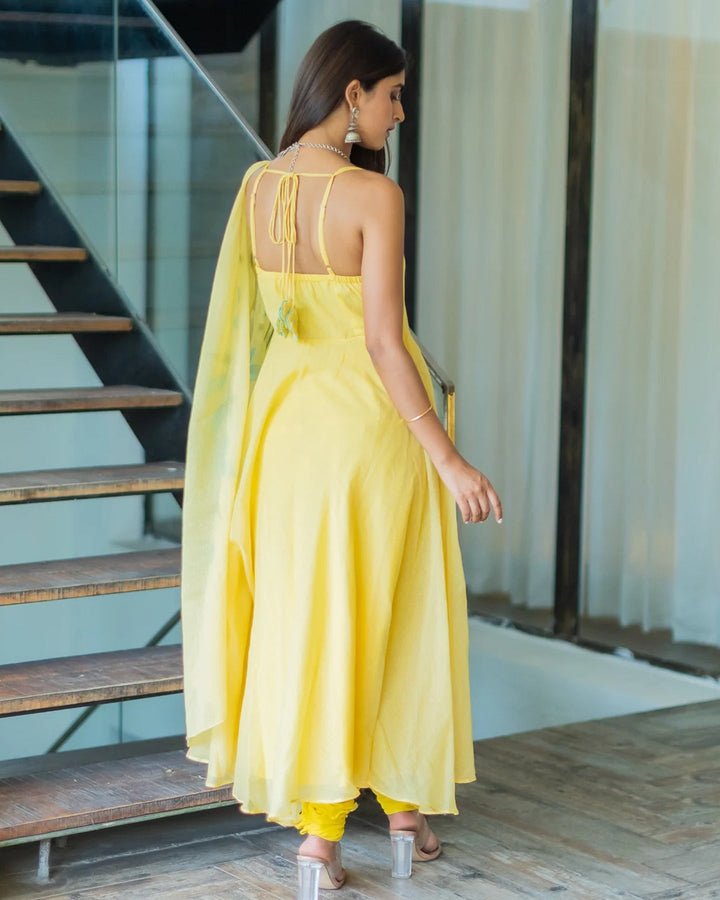 Yellow Doria Suit Set