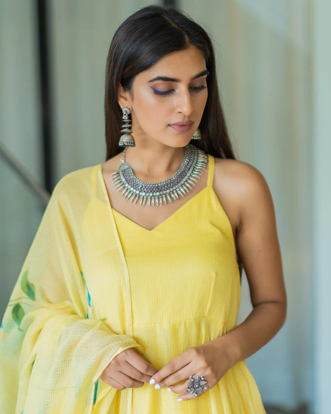 Yellow Doria Suit Set