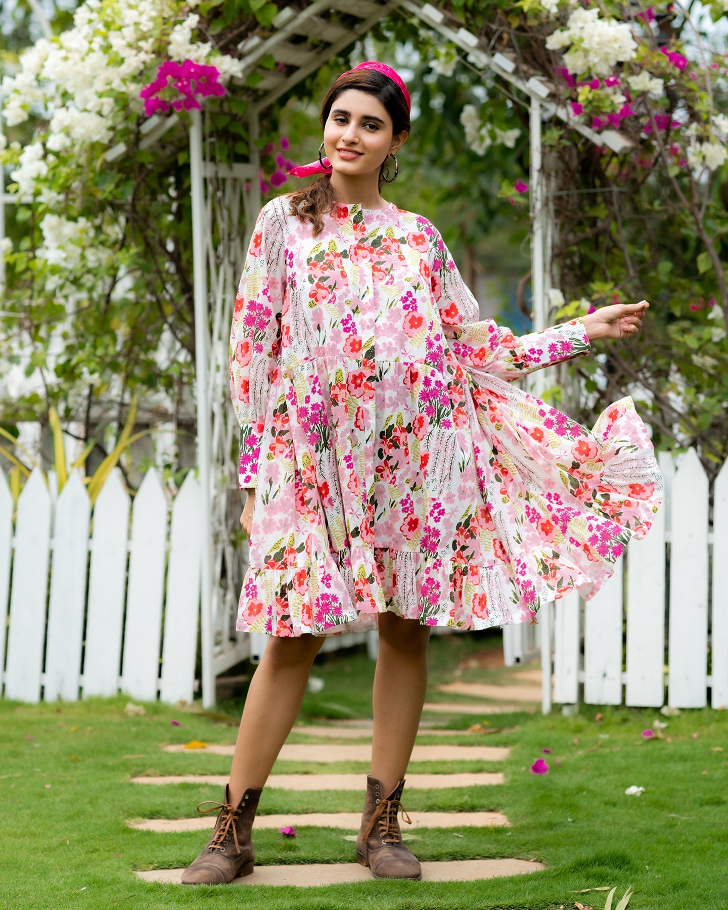 Printed Floral Maxi Dress | Ambraee Ambraee Printed Floral Maxi Dress | Ambraee Ambraee