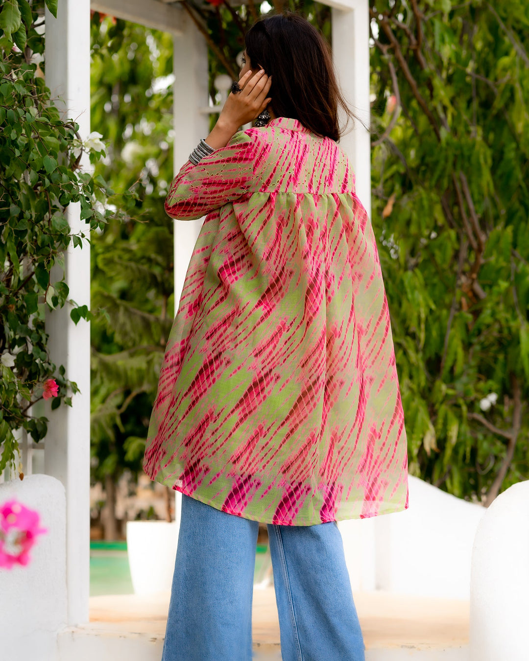 Electric Green Tie Dye Top