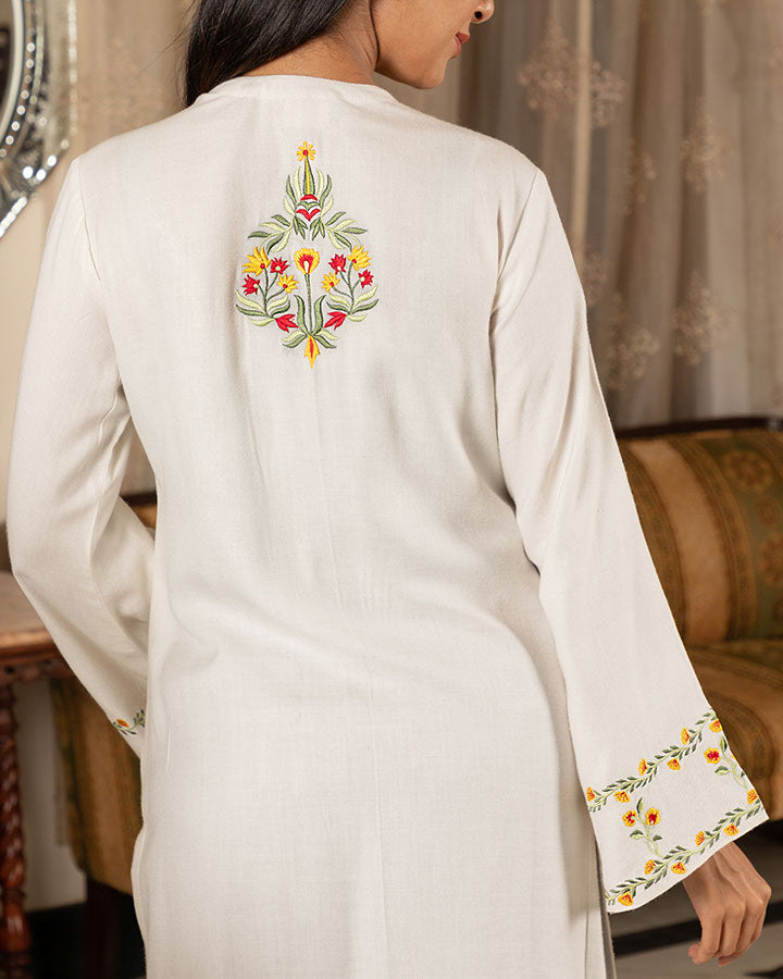 White Gulmarg Jacket