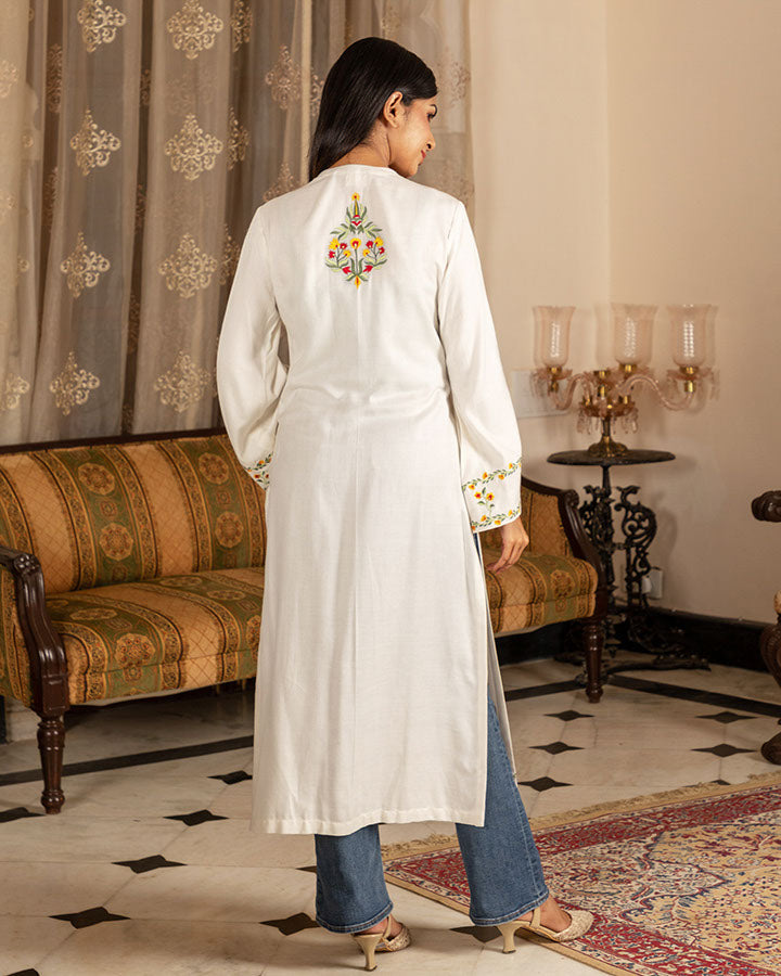 White Gulmarg Jacket