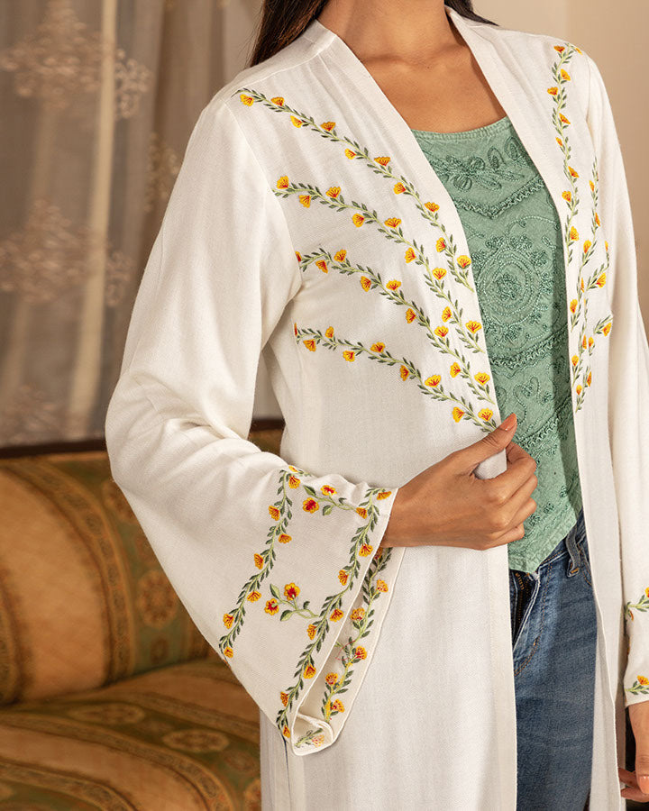 White Gulmarg Jacket
