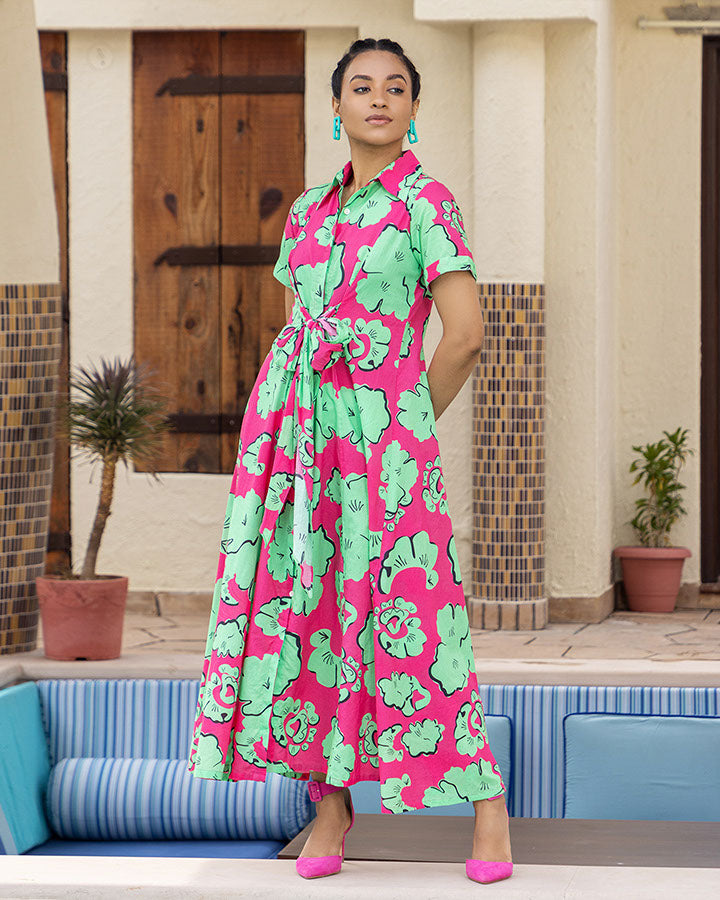 knee length dresses for ladies Stay Cool in the Daniella Maxi Cotton Dress from Ambraee – Ambraee