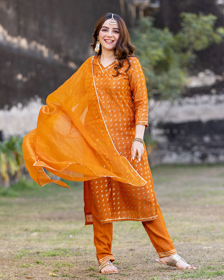 SAGRIKA CHANDERI SUIT SET